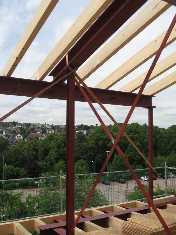 Terrassenüberdachung im Bau