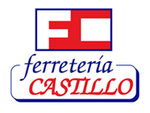 Logo for Ferretería Castillo, blue and red with initials 