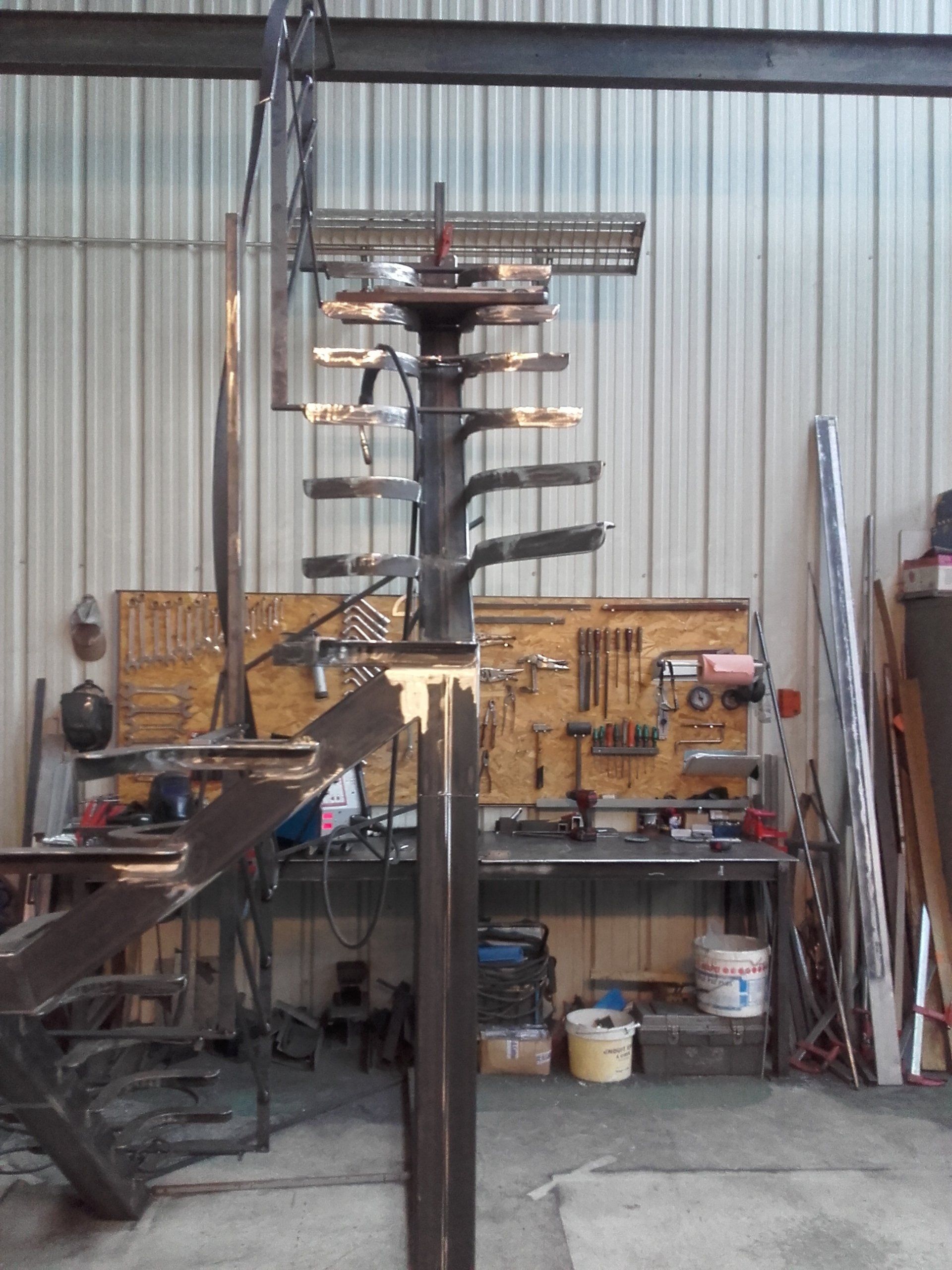 Fabrication d'un escalier en métal