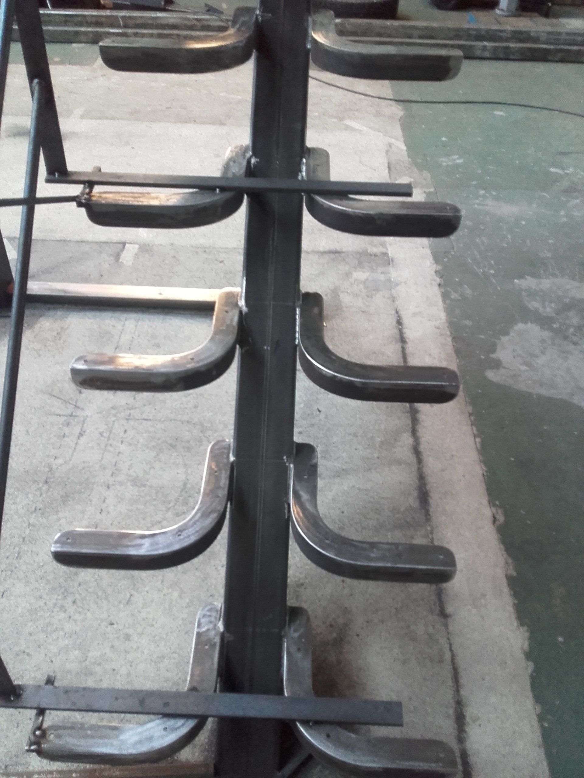 Structure d'un escalier en métal