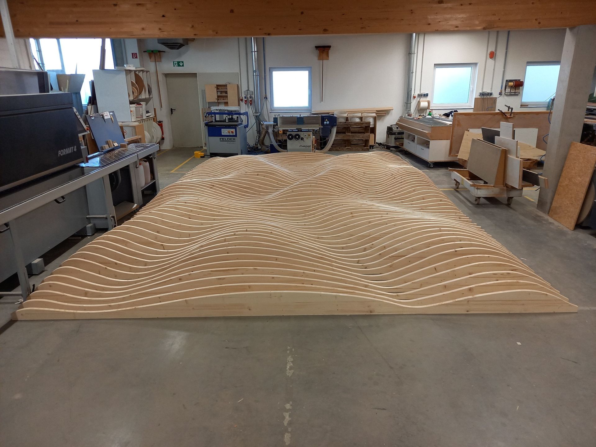 Schalldämmung wellenförmig Schreinerei Heinrich Brückner GmbH & Co. KG