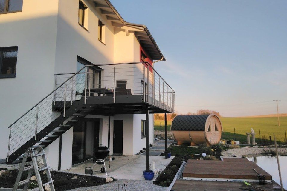 Schummer Metallbau Balkon mit Geländer