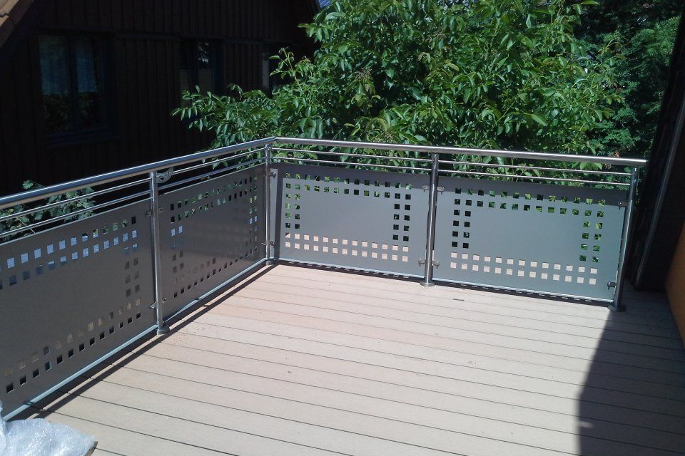 Schummer Metallbau Terrasse mit Geländer