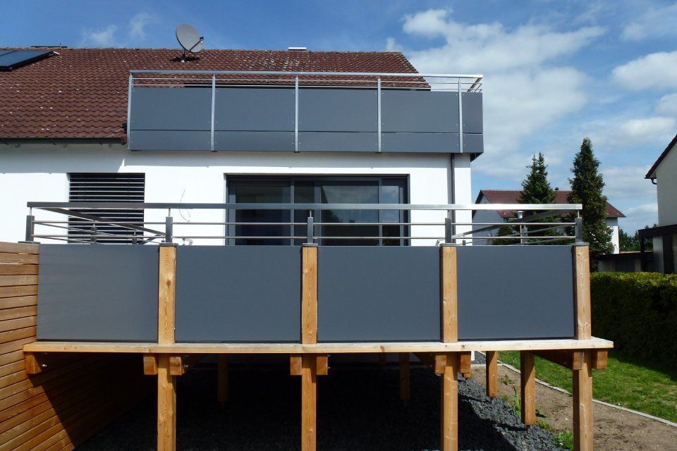 Schummer Metallbau Terrasse mit Geländer