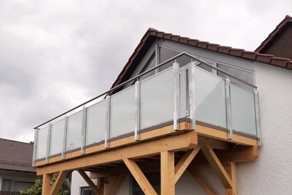 Schummer Metallbau Terrasse mit Geländer