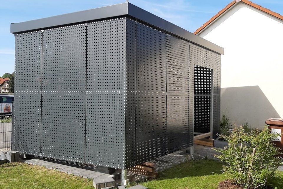 Schummer Metallbau Mülltonen Haus