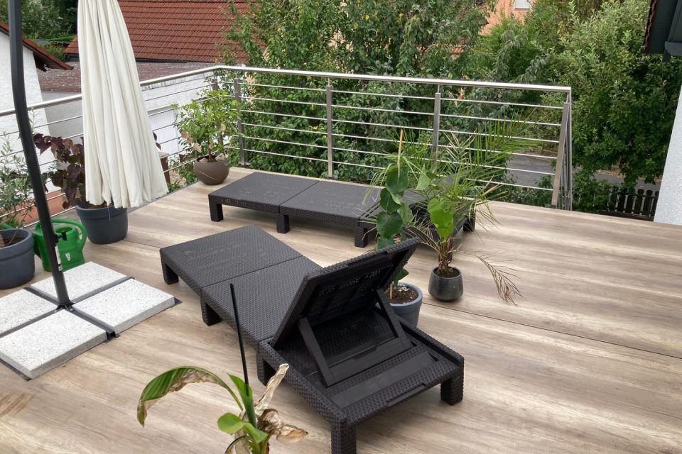 Schummer Metallbau Terrasse mit Geländer