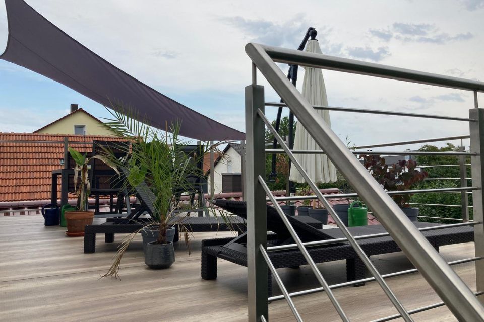 Schummer Metallbau Terrasse mit Geländer