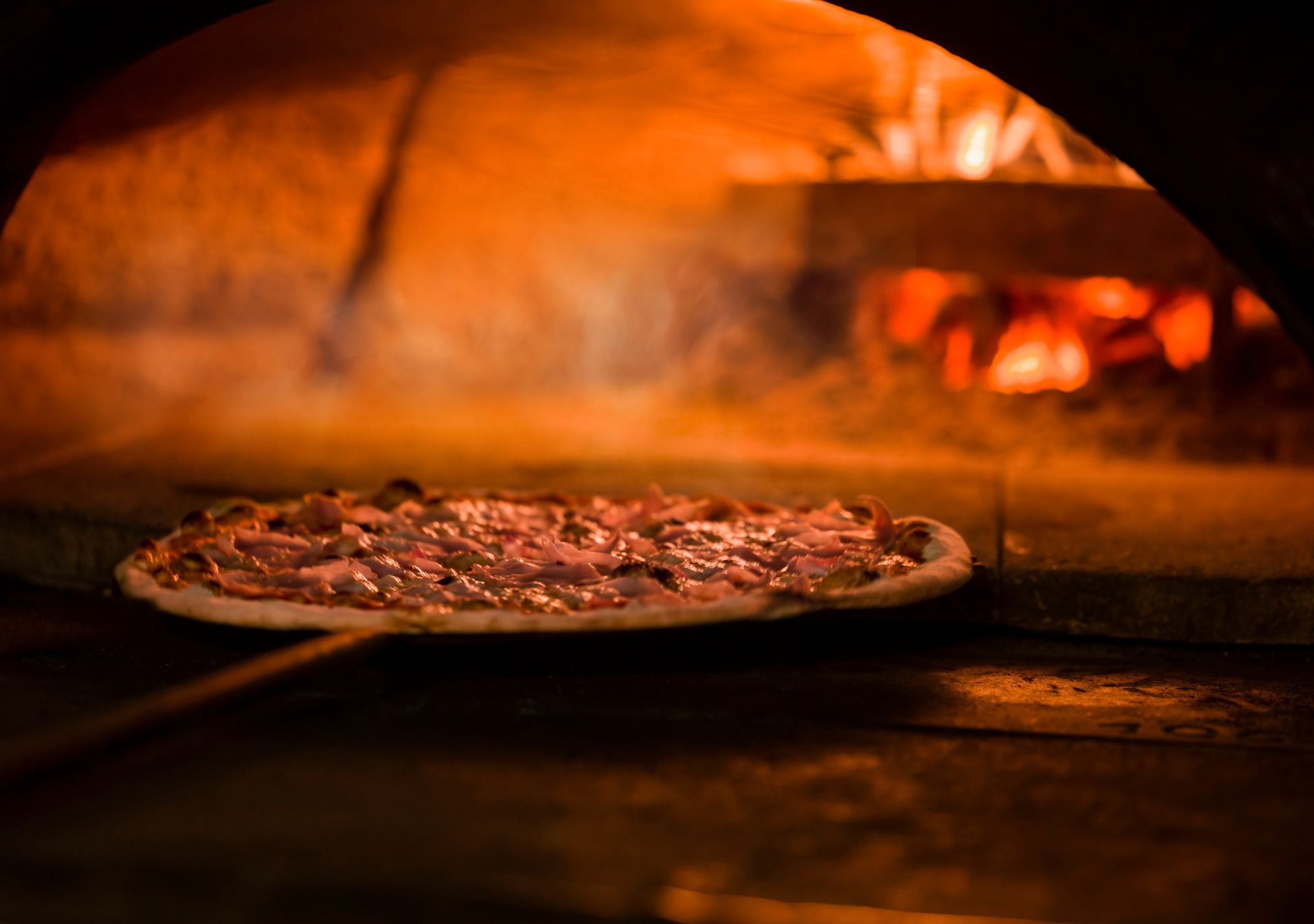 Processus de cuisson d'une pizza