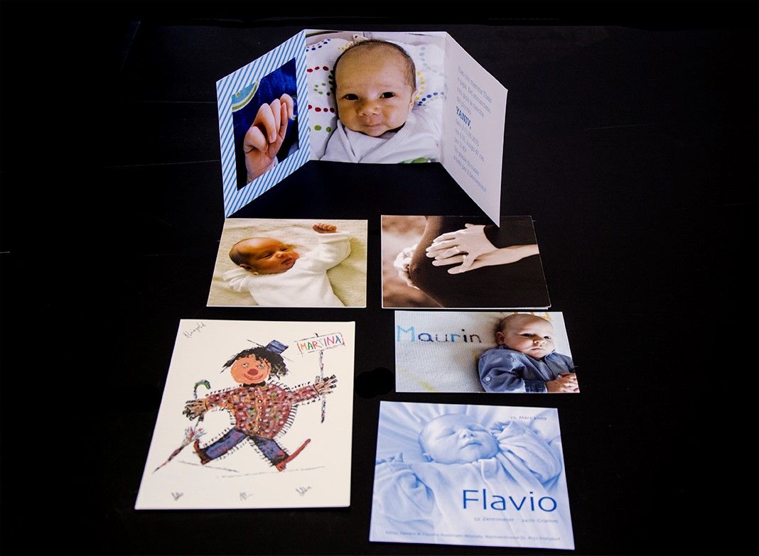 Biglietti di nascita e auguri di Natale Locarno - Tipografia Verbano