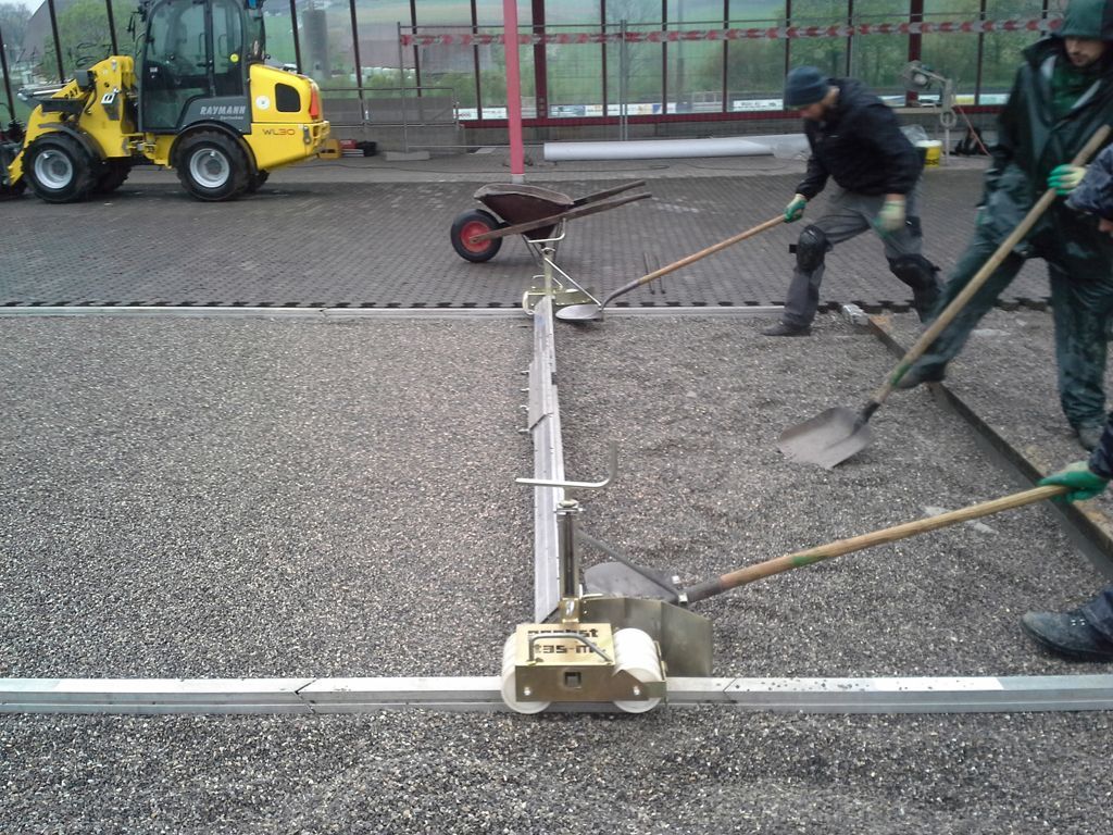 Splittbeet mit Gefälle