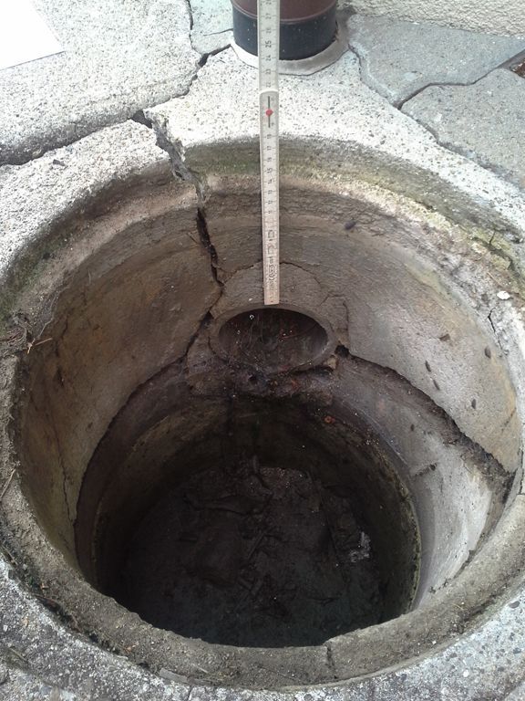 Ersatz Dachwasserschacht alt