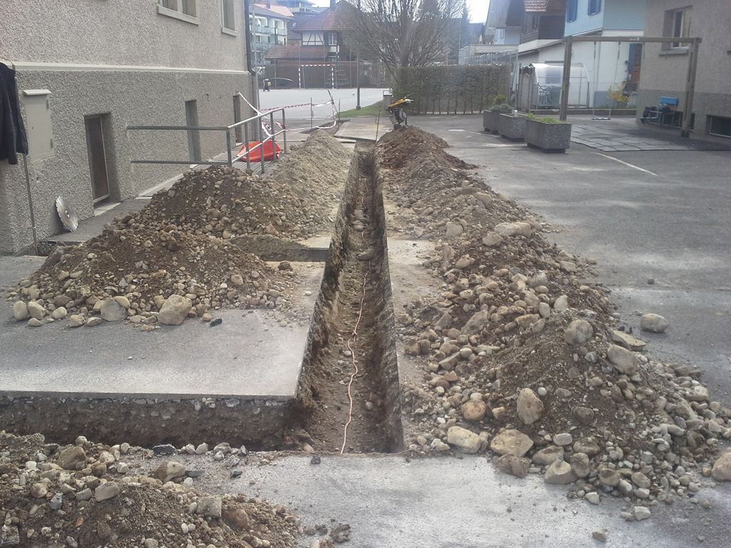 Grabarbeiten Blitzschutz