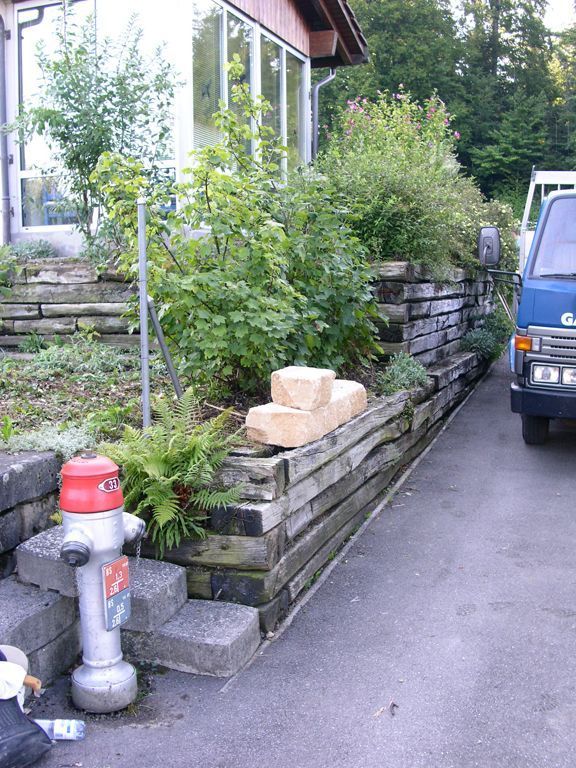 Ersatz Schwellenmauer mit Cobra Mauerstein