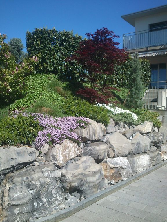 Natursteinmauer Alpenkalk zyklopisch