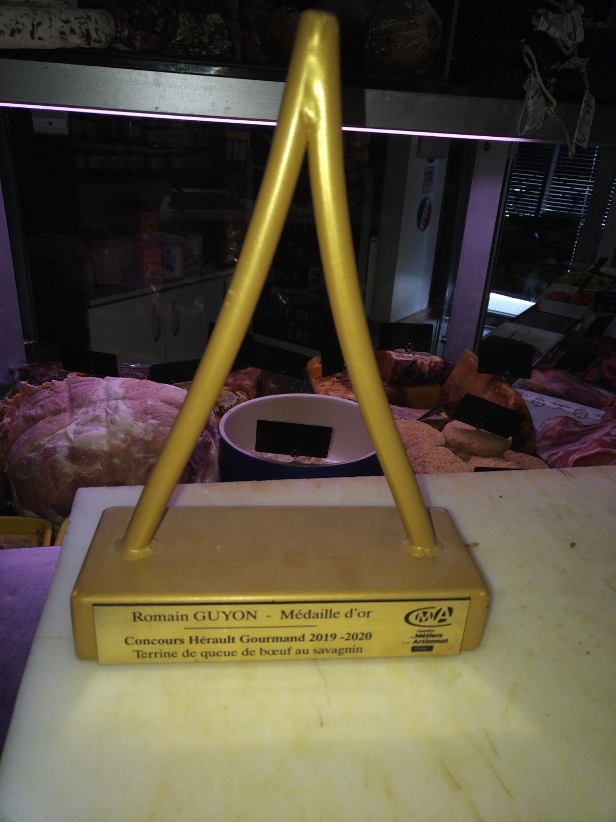 Trophée concours Hérault Gourmand