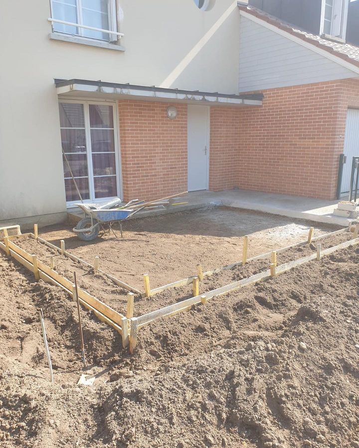 Création d'une terrasse