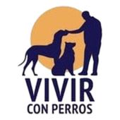 Silueta de una persona con dos perros, con el texto 