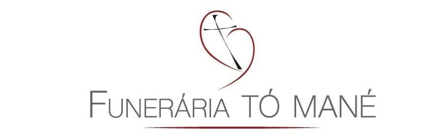 Logo for Funer&aacute;ria T&oacute; Man&eacute;: heart and cross symbol above the words "Funer&aacute;ria T&oacute; Man&eacute;."