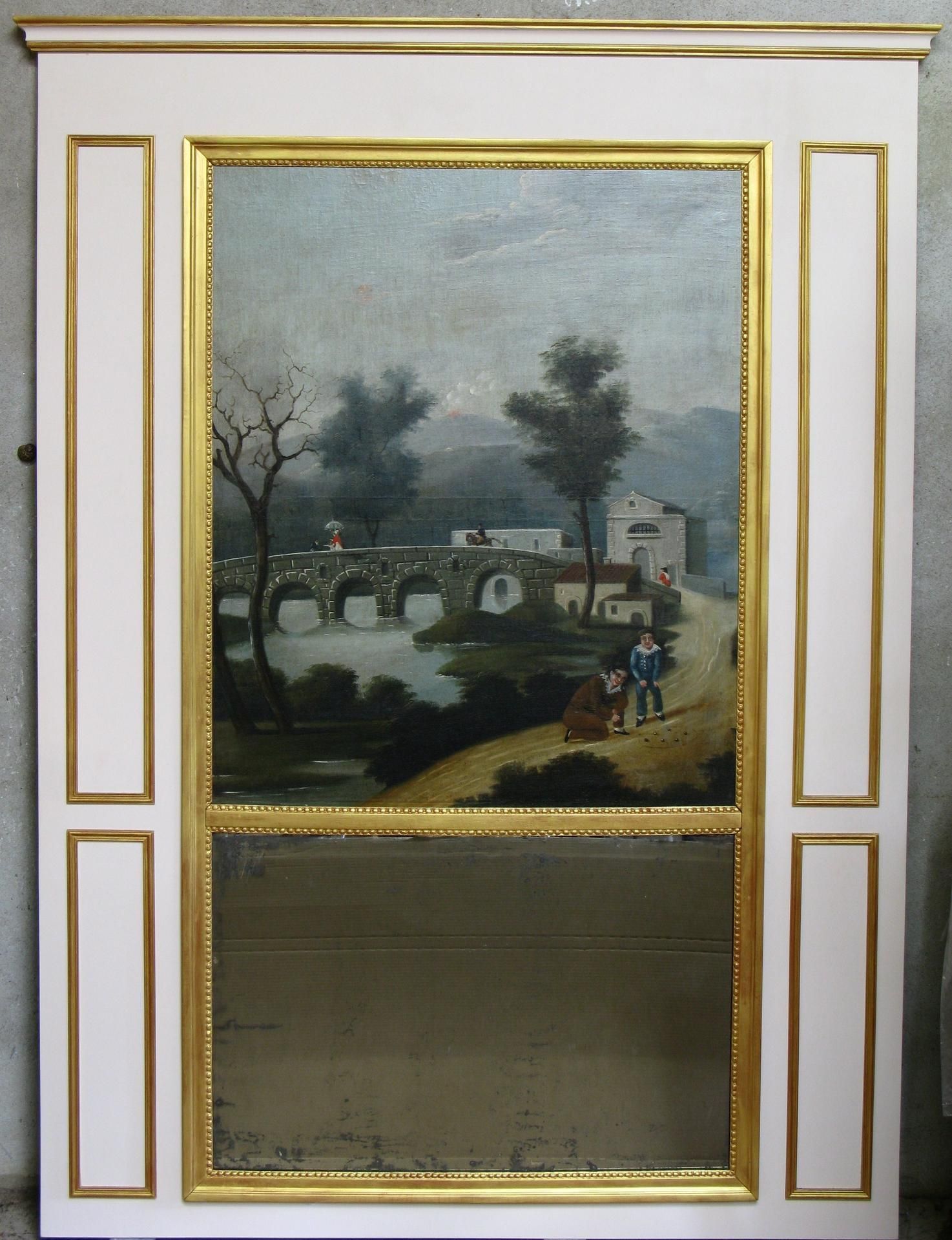 Une fresque sur une porte