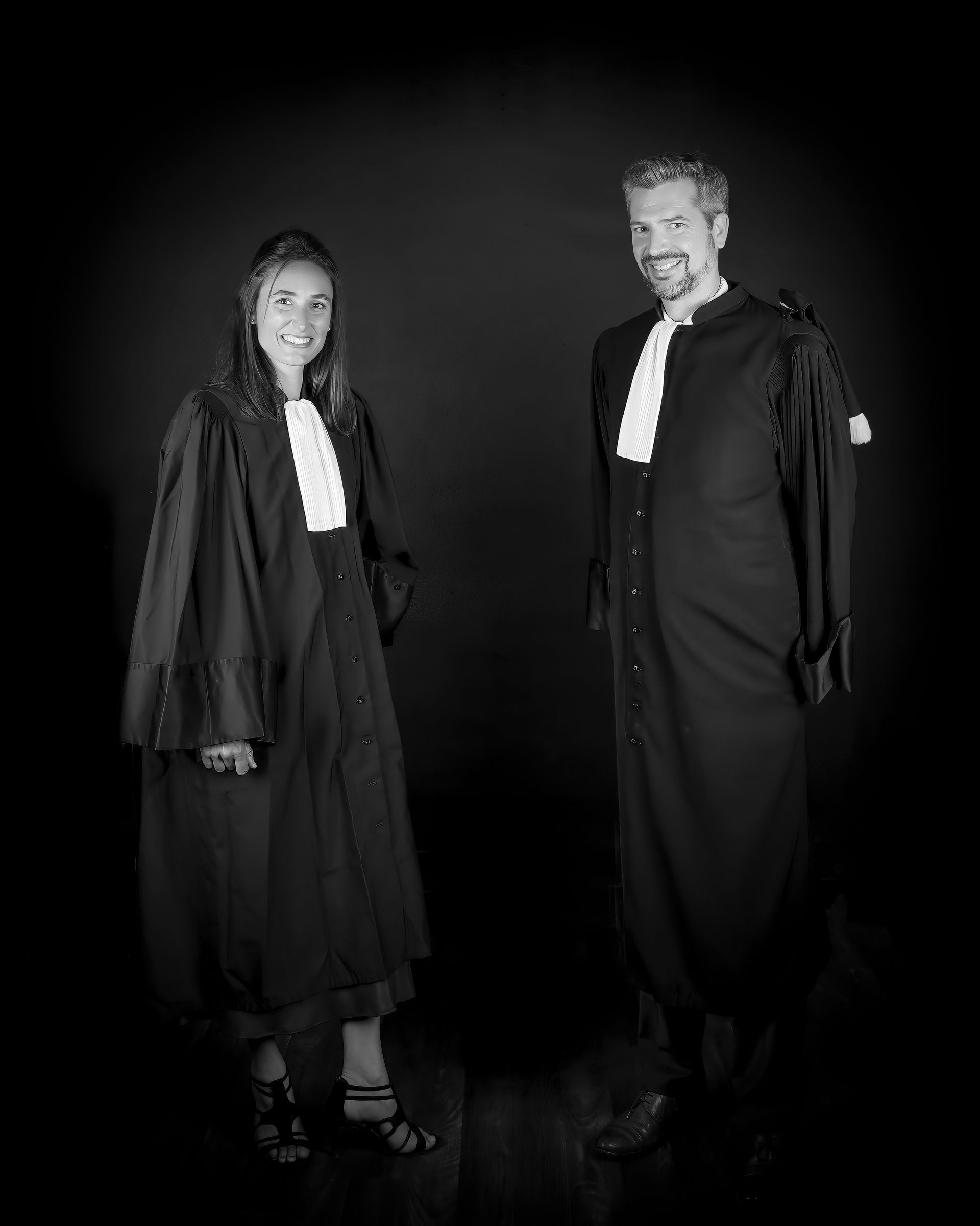 Photo d'avocat en noir et blanc