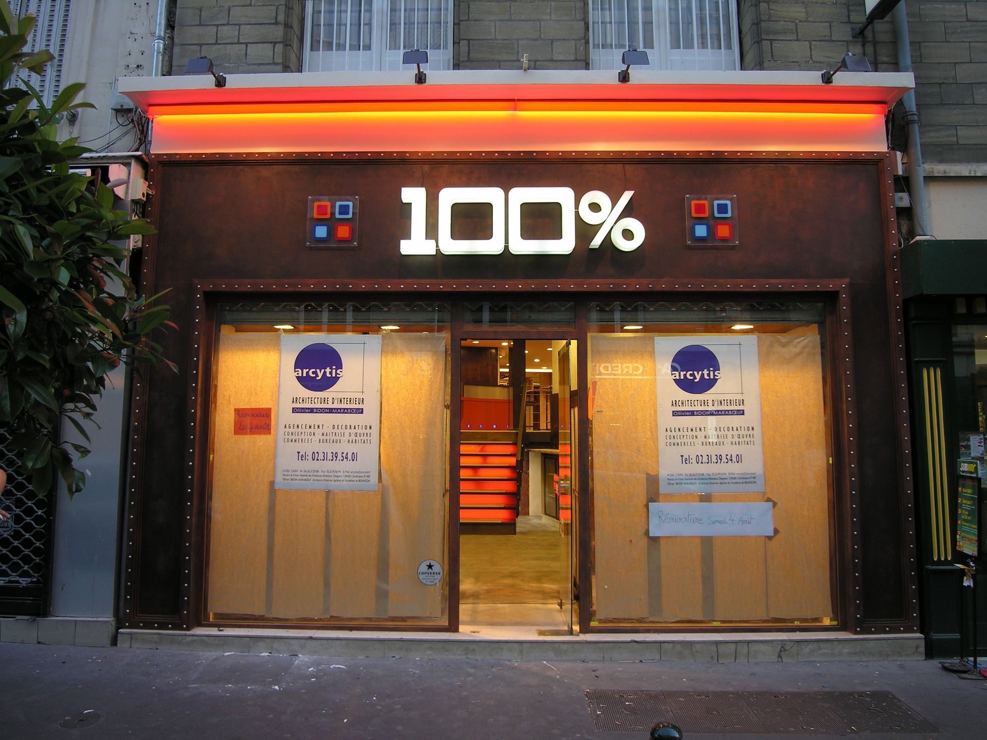 Façade d'un magasin d'opticien