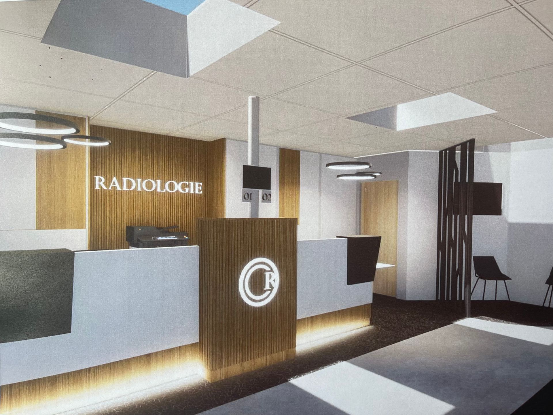 Accueil de la polyclinique à Caen