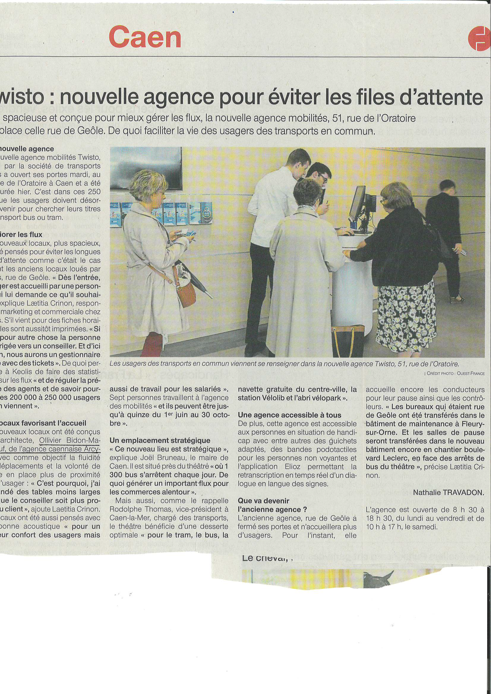 Article de presse sur l'agence Twisto.