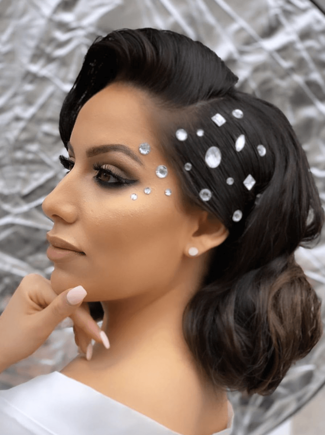 Chignon pour fiançailles