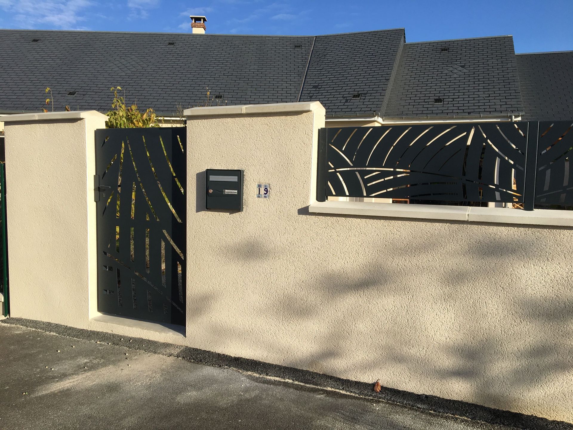 Portillon en alu noir