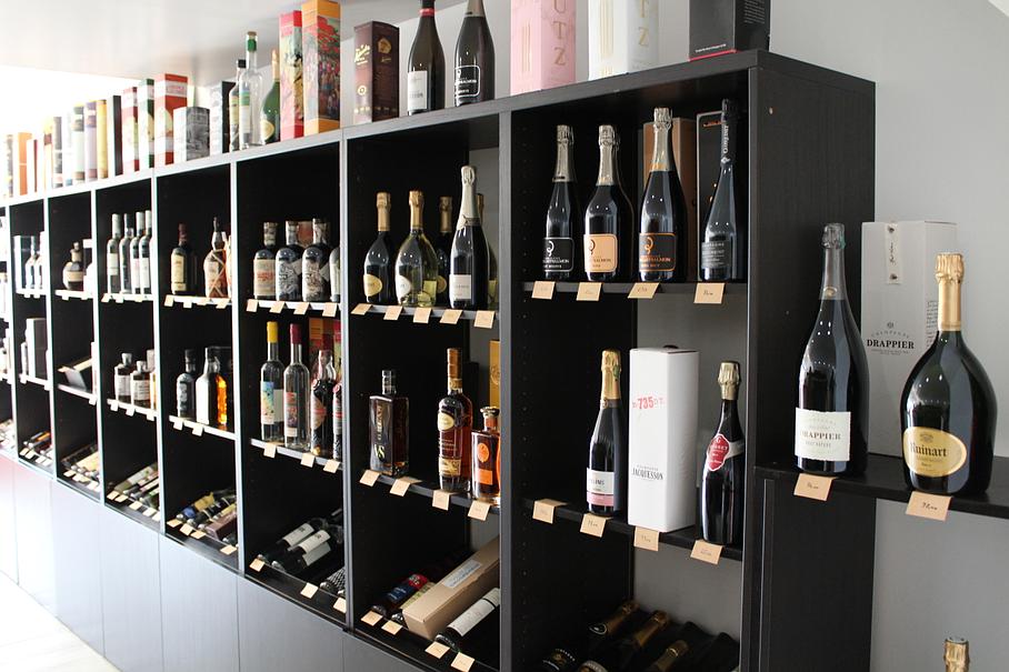 Présentoir à champagne et spiritueux