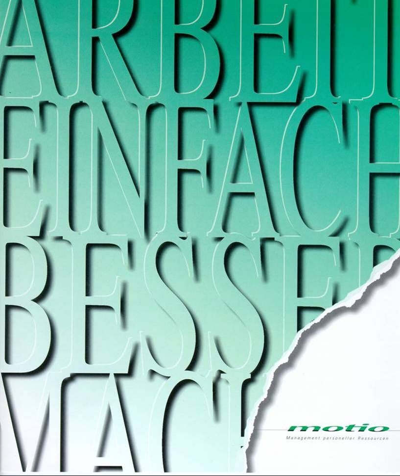 Ein Poster das sagt: Aarbeit einfach besser machen