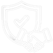Un blason avec une poignée de mains.