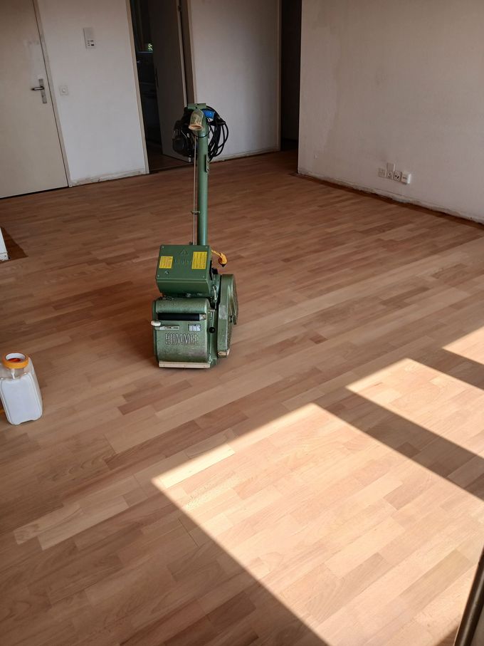 schleifen, lackieren, ölen,