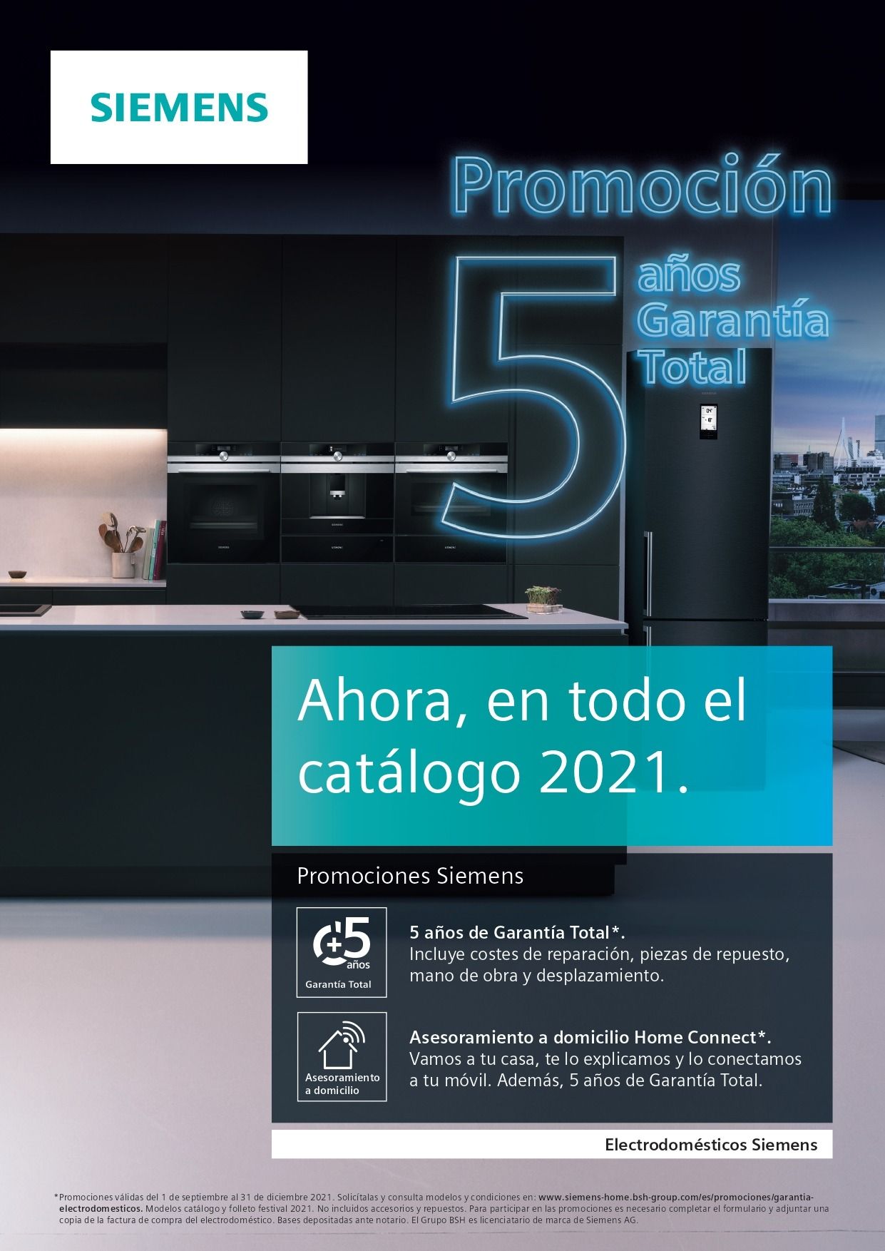 Un anuncio de electrodomésticos Siemens en español.