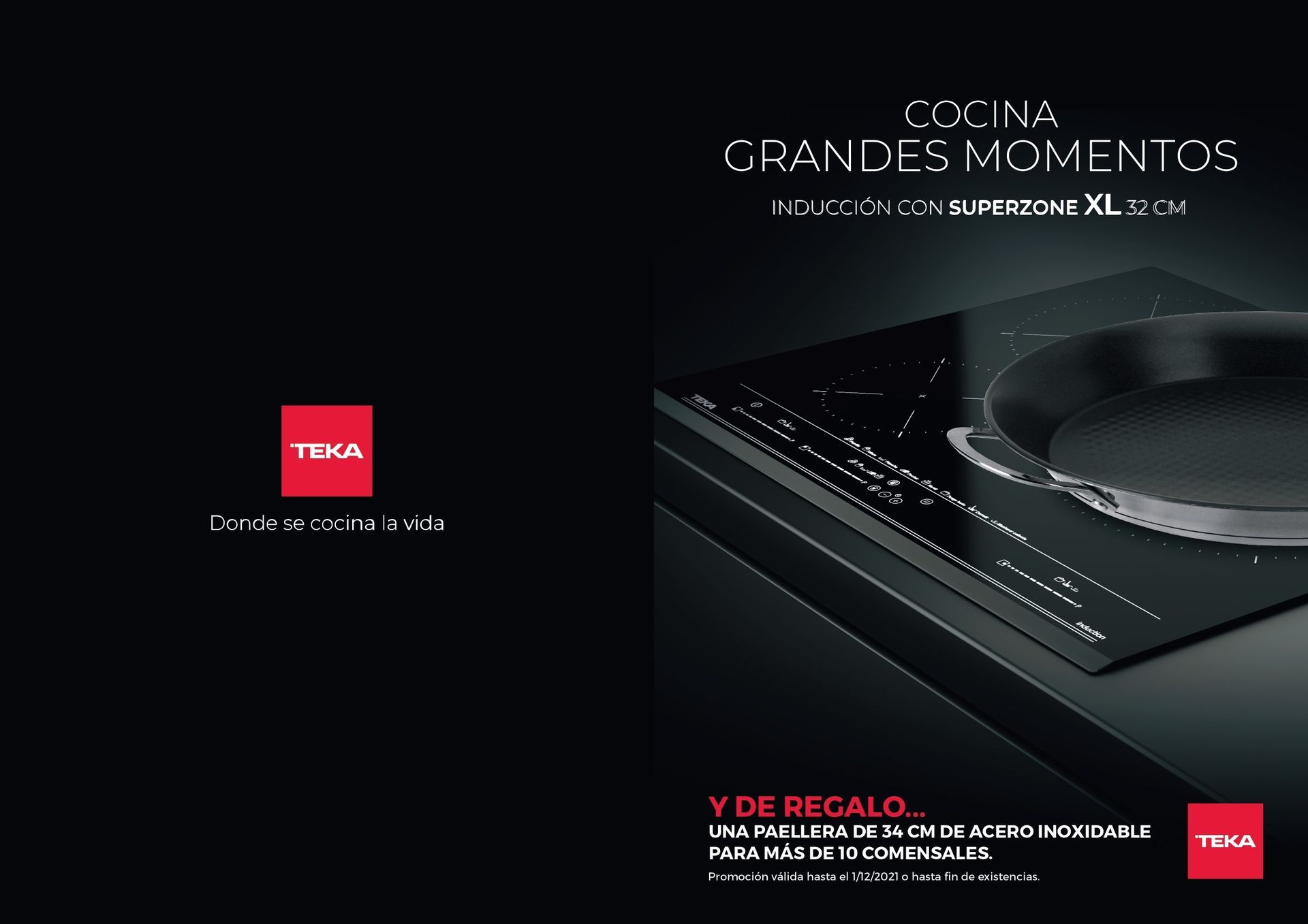 Una estufa negra con una sartén encima