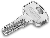Silberner Schlüssel, Logo von Schlüssel Paschen