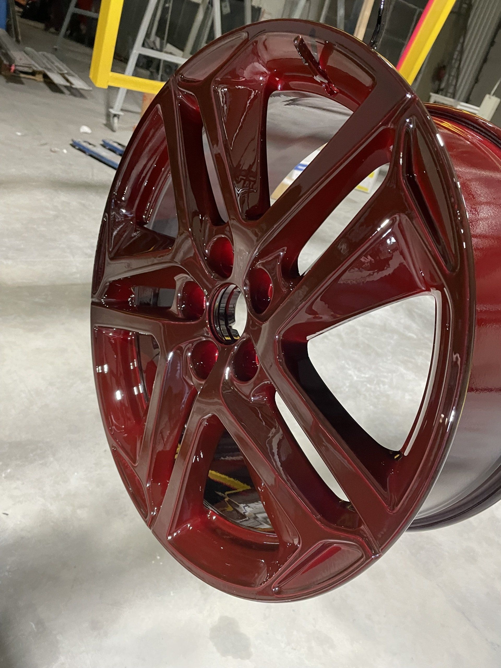 Peinture de pièce métallique