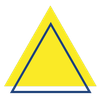 Icone d'un triangle jaune