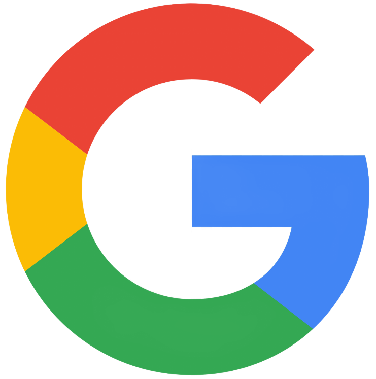 Logo Google : « G » coloré composé de segments bleus, rouges, jaunes et verts.