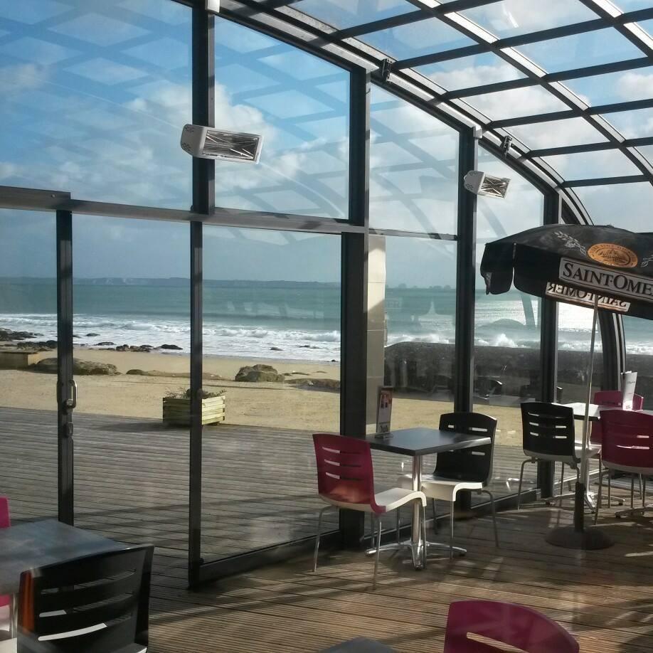 Terrasse couverte de l'Albatros, restaurant à Locmaria-Plouzané