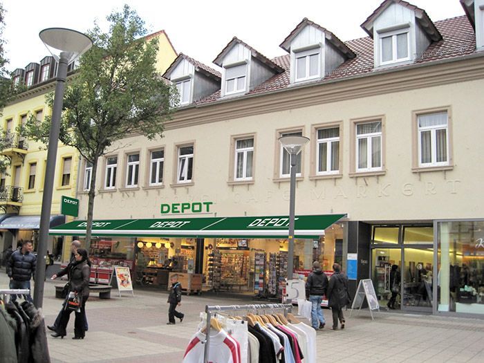 Markisen für Depot in Gotha.