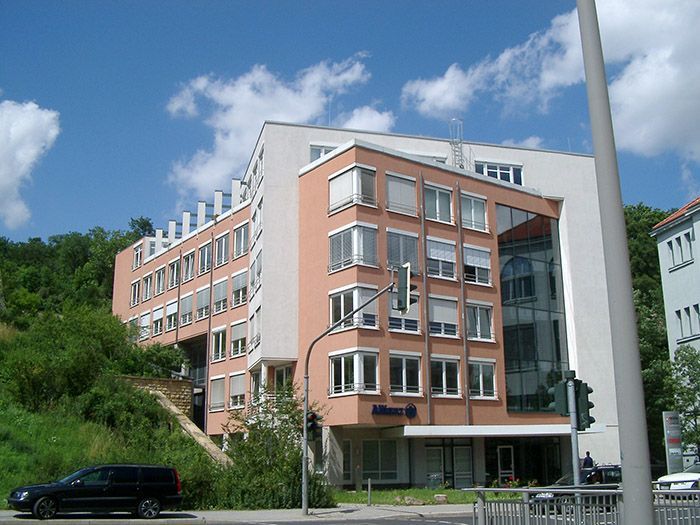 Projekt mit Raffstore bei Allianz in Erfurt.