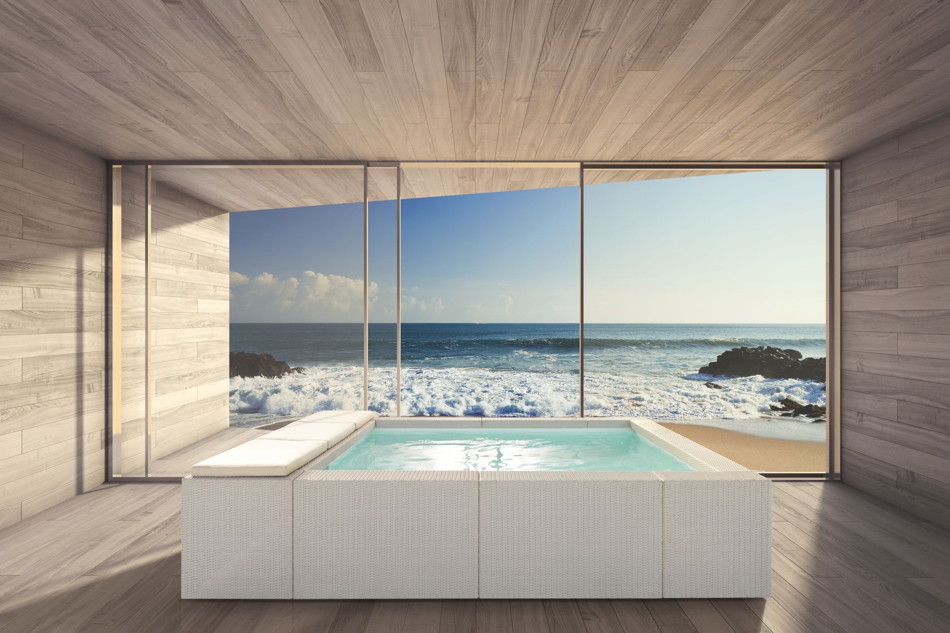 Piscine hors sol finition DIVA Blanc