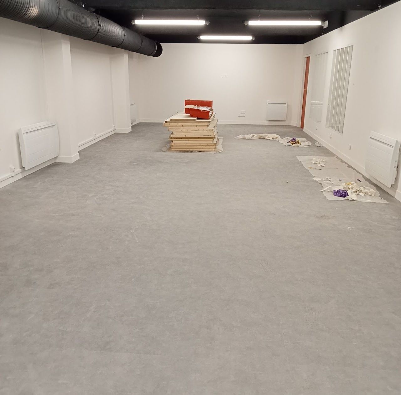 Avant un nettoyage de chantier