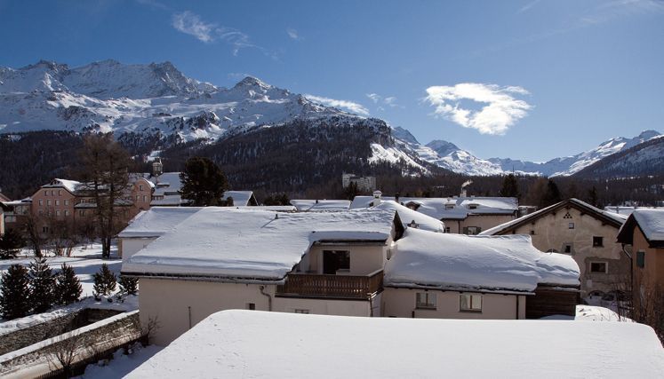 Aussicht Corvatsch - Hotel Chesa Grischa in Sils-Baselgia