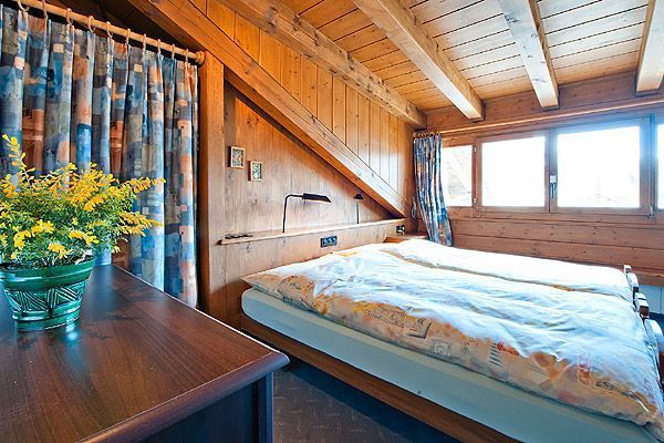 Suite Engiadina Schlafzimmer - Hotel Chesa Grischa in Sils-Baselgia