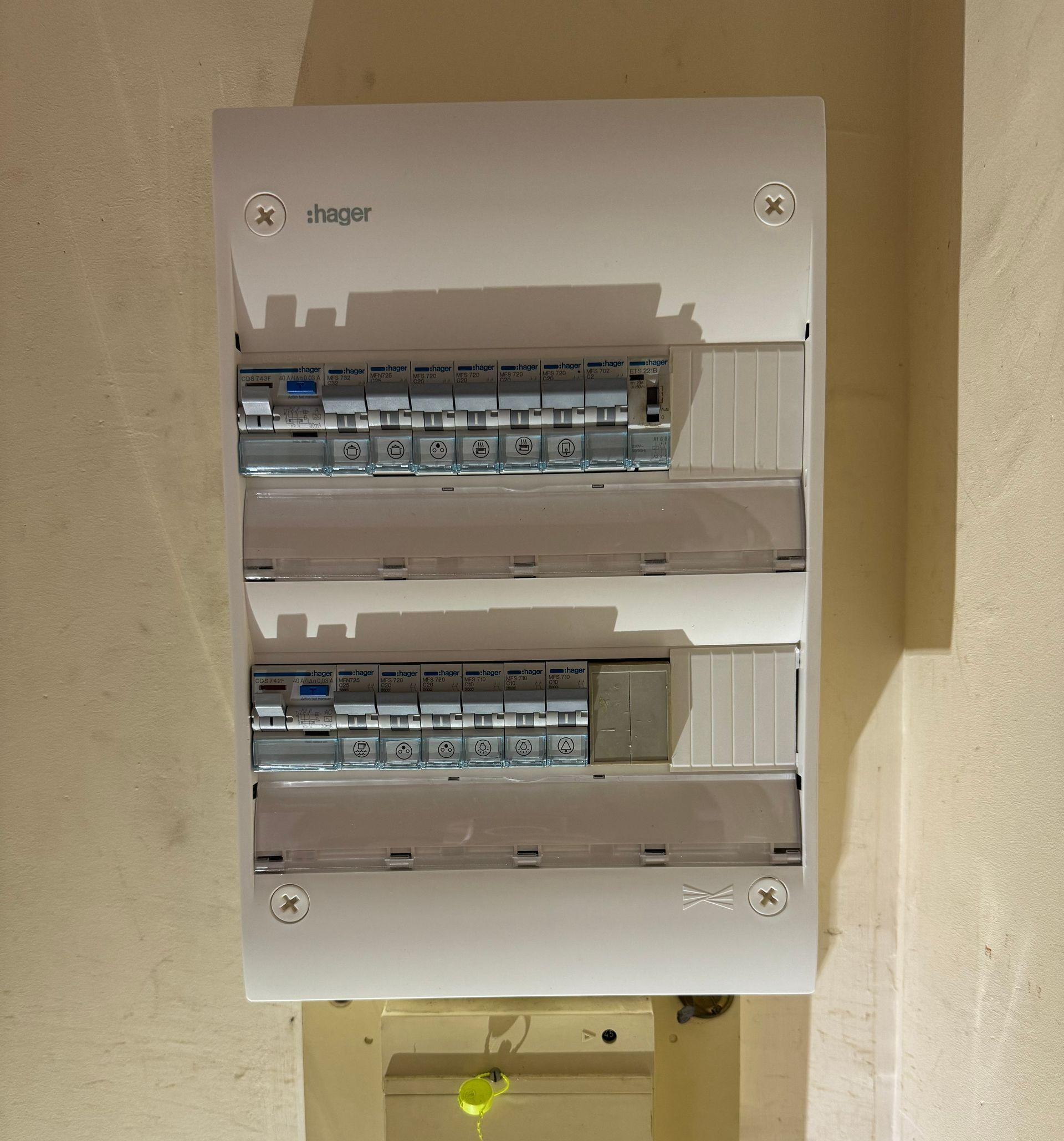 Un tableau électrique neuf