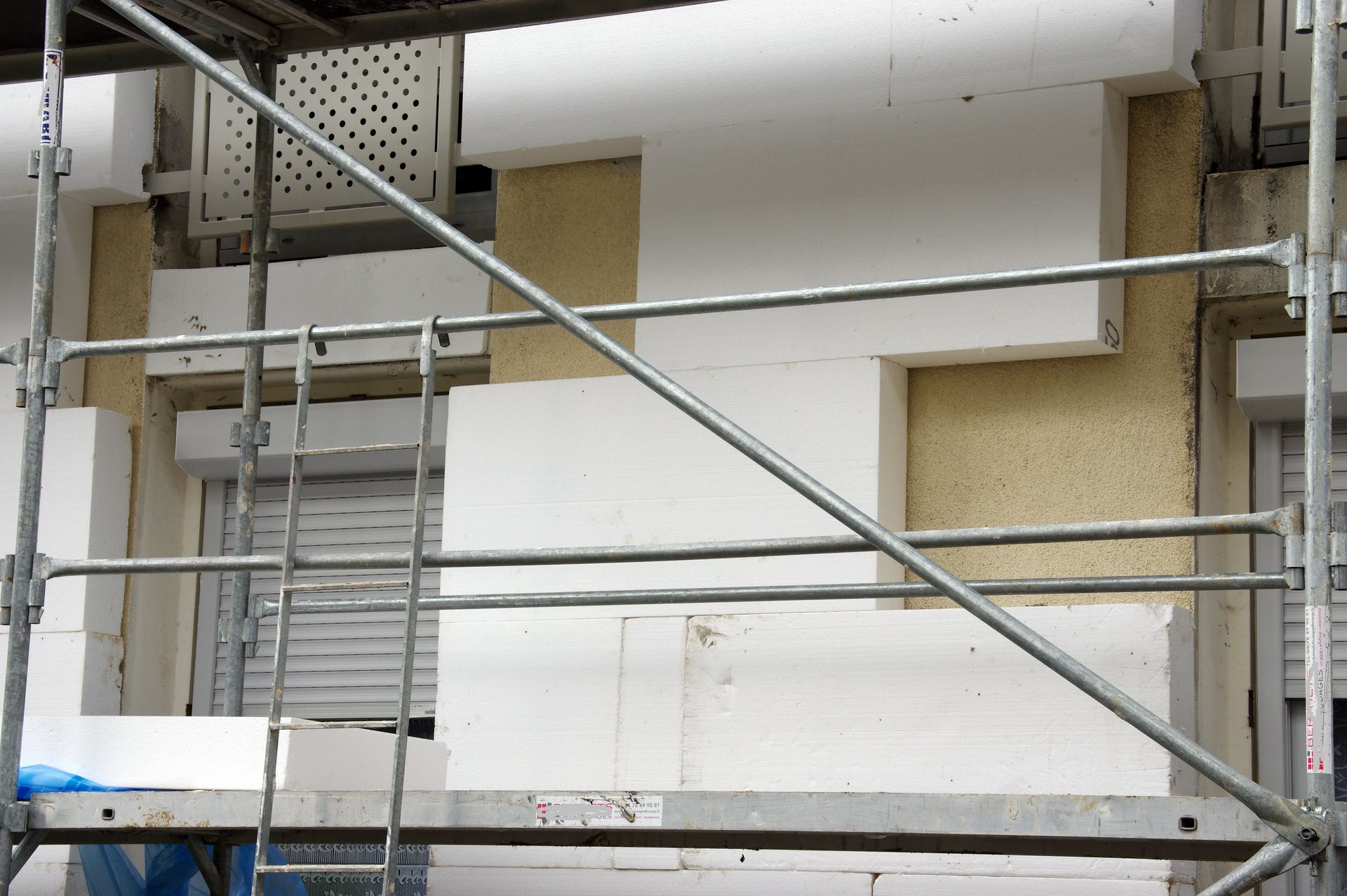 Travaux d'ITE en cours