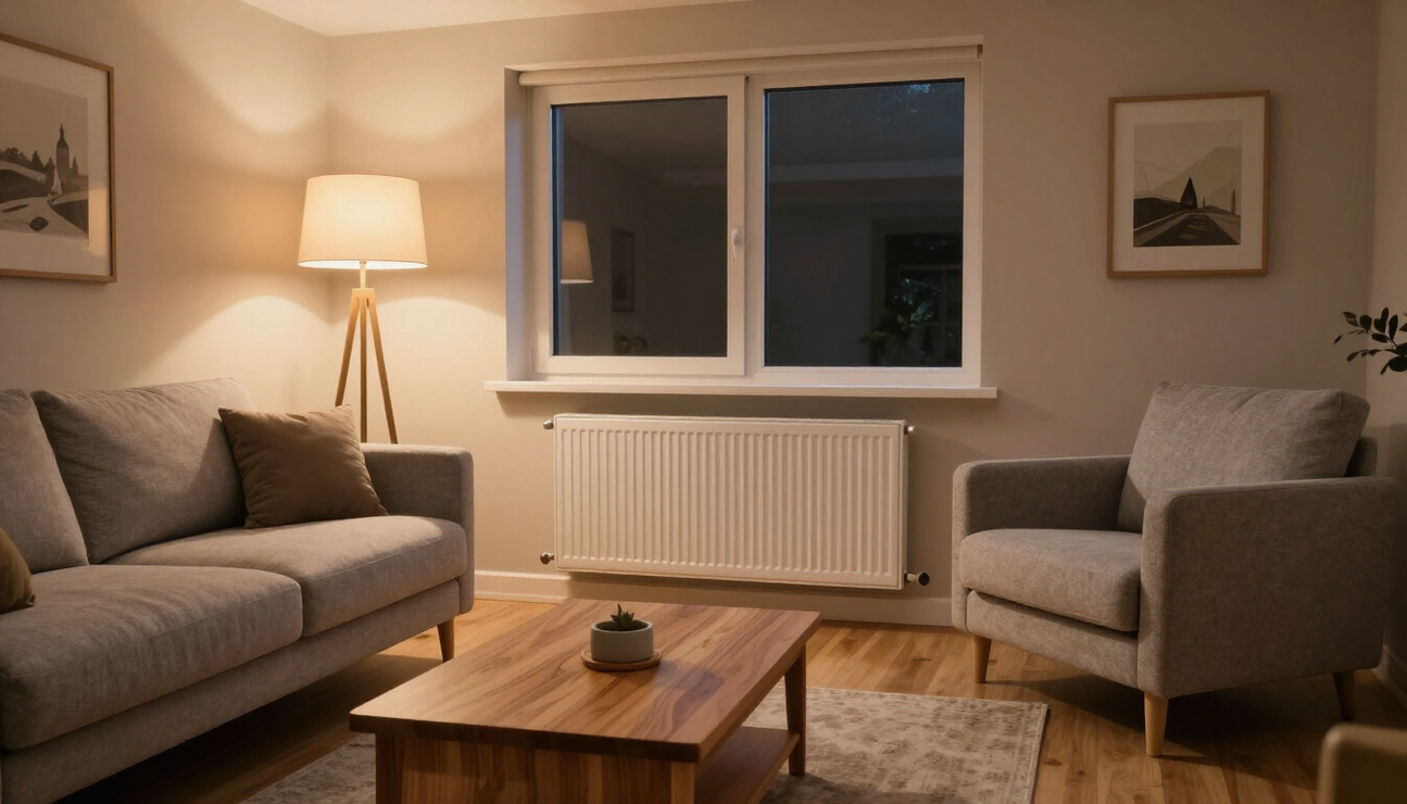 Una fila de aparatos de aire acondicionado están colocados en la parte superior de un edificio.